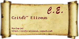 Czitó Elizeus névjegykártya